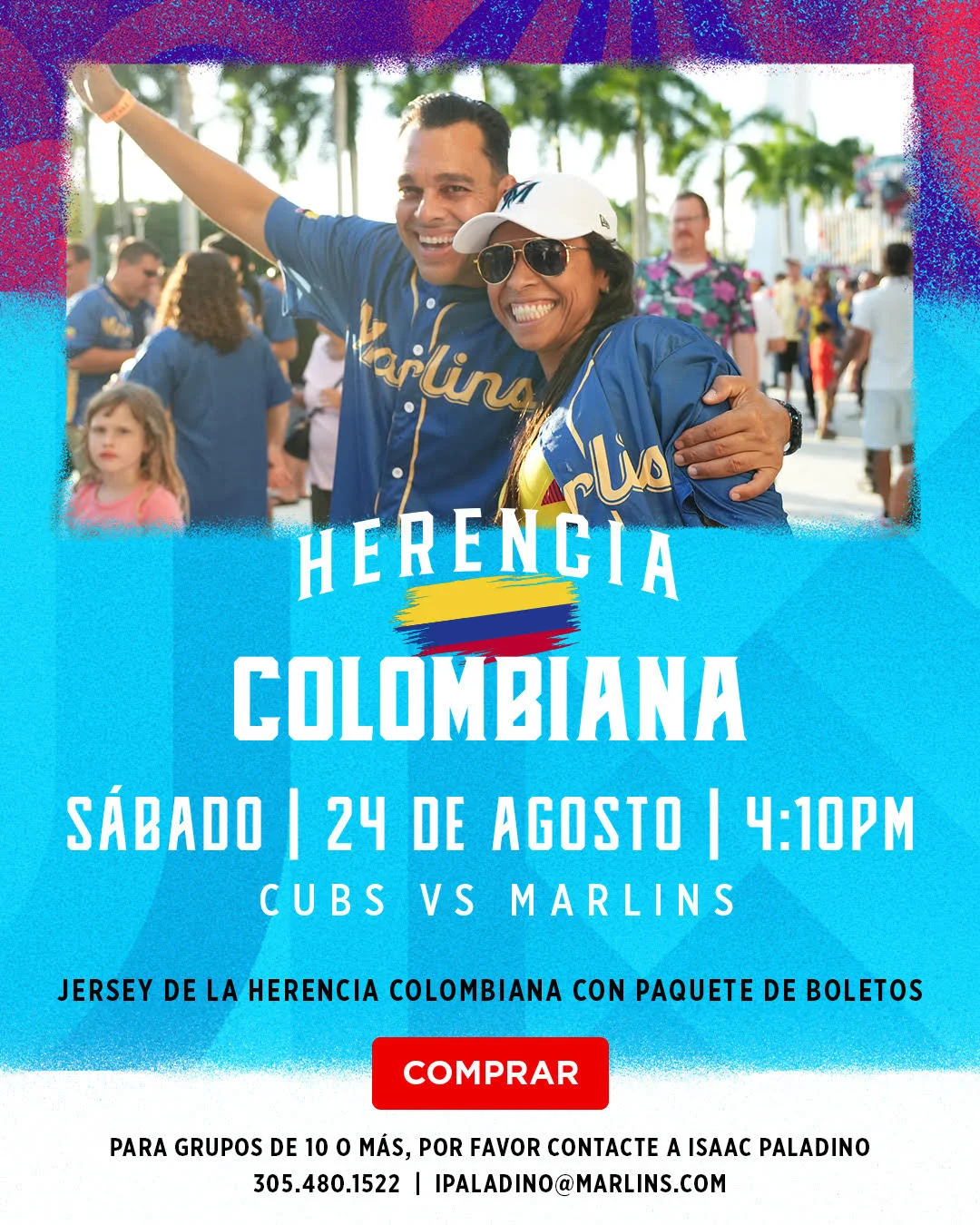 Colombia Heritage Day with the Marlins